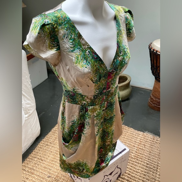 Nanette Lepore Silk Dress With Pockets size 4 - Picture 4 of 9